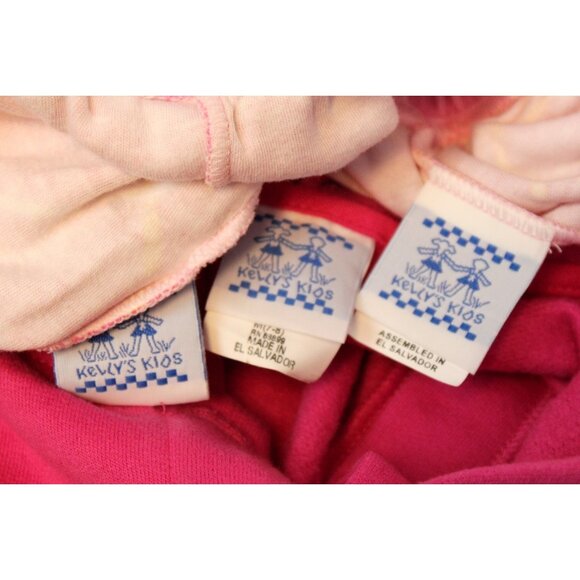 Kelly's Kids 3pc girls Outfit Set Pink Argyle Jacket Skirt Pants sz M 7/8 Play - Picture 10 of 11